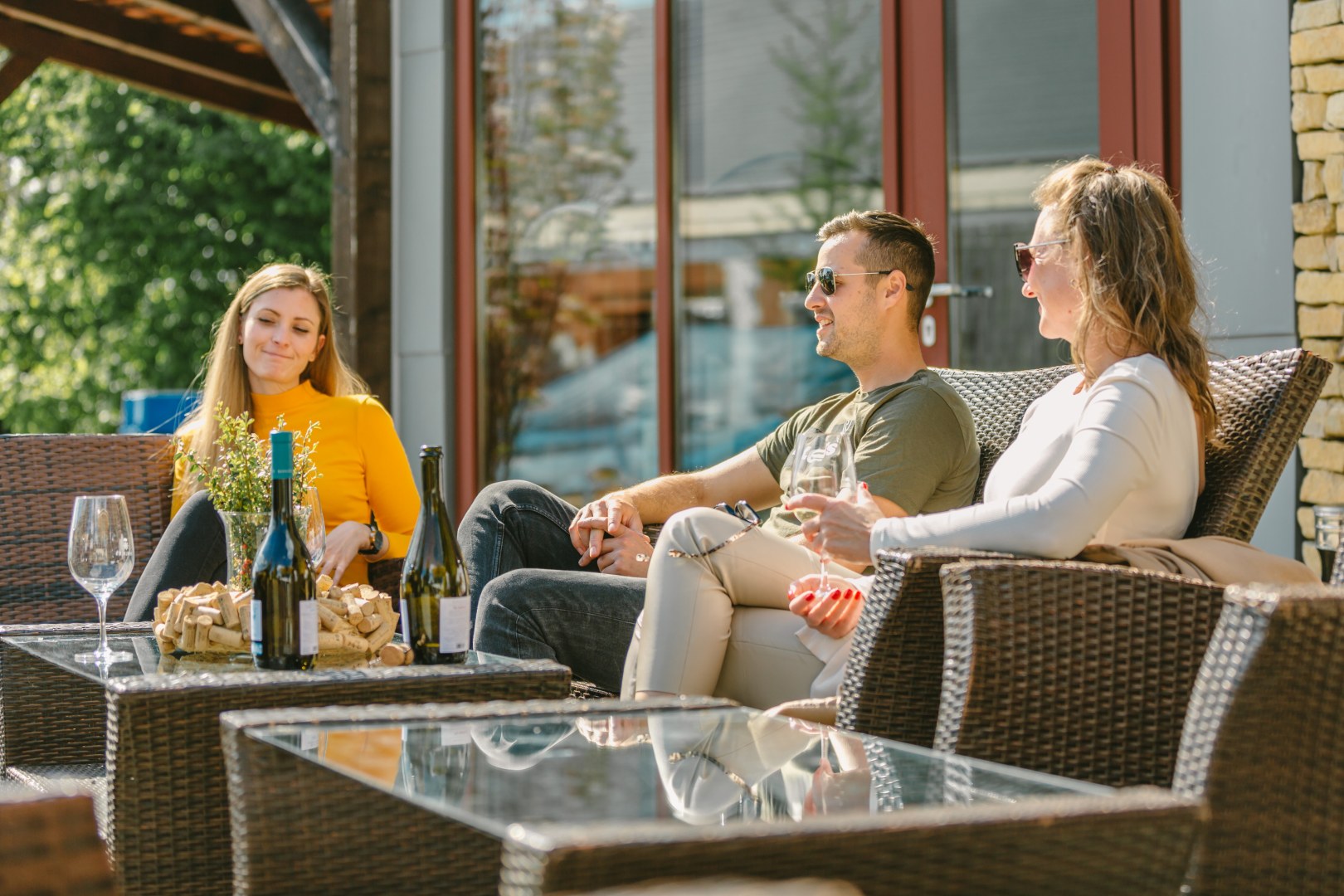 Group of people at a wine tasting